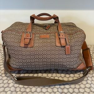 Vintage 90’s COACH Mini Signature Canvas Travel Duffle Bag EUC Authentic!